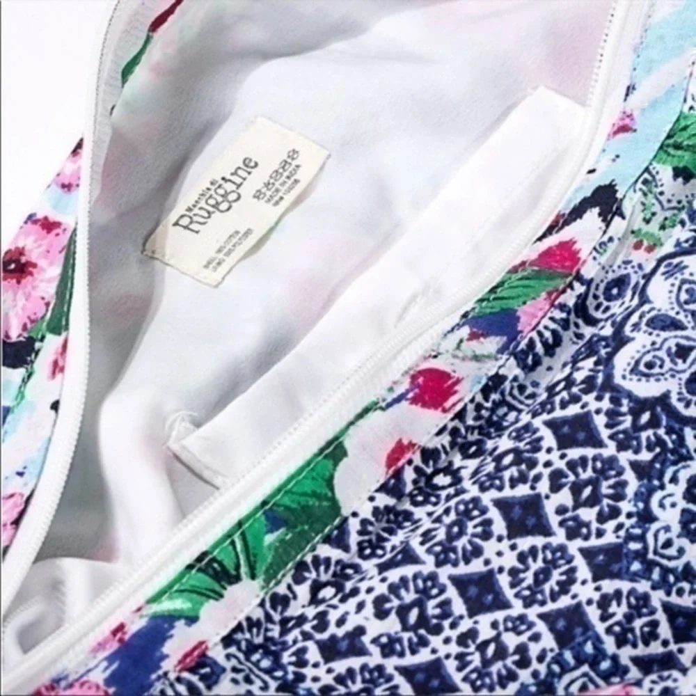 Ruggine Brand Shoulder Bag With Floral Print